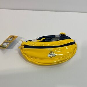 Banana Republic Bright Yellow and Navy Fanny Pack